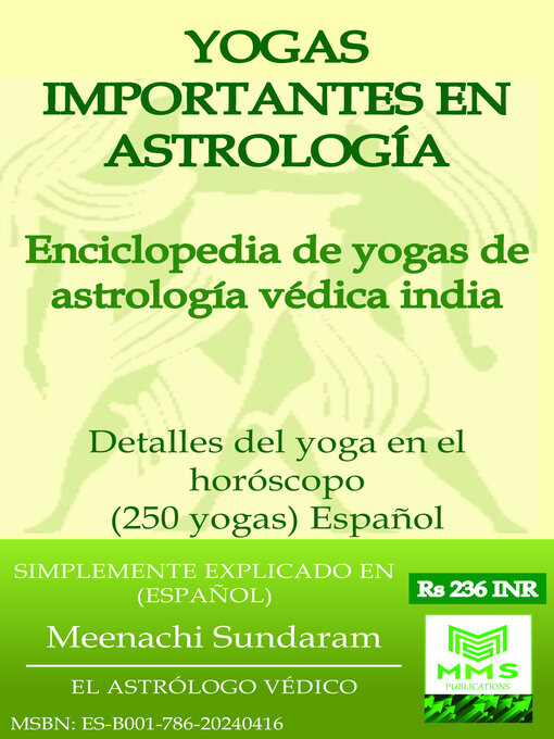 Title details for 250 YOGAS IMPORTANTES EN ASTROLOGÍA by Meenachi Sundaram - Available
